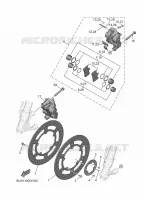 FRONT BRAKE CALIPER for Yamaha MT 2025