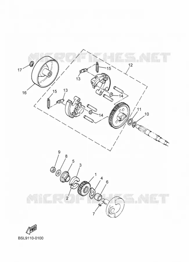 CLUTCH Yamaha MOTO 50 2025 PW  PW50