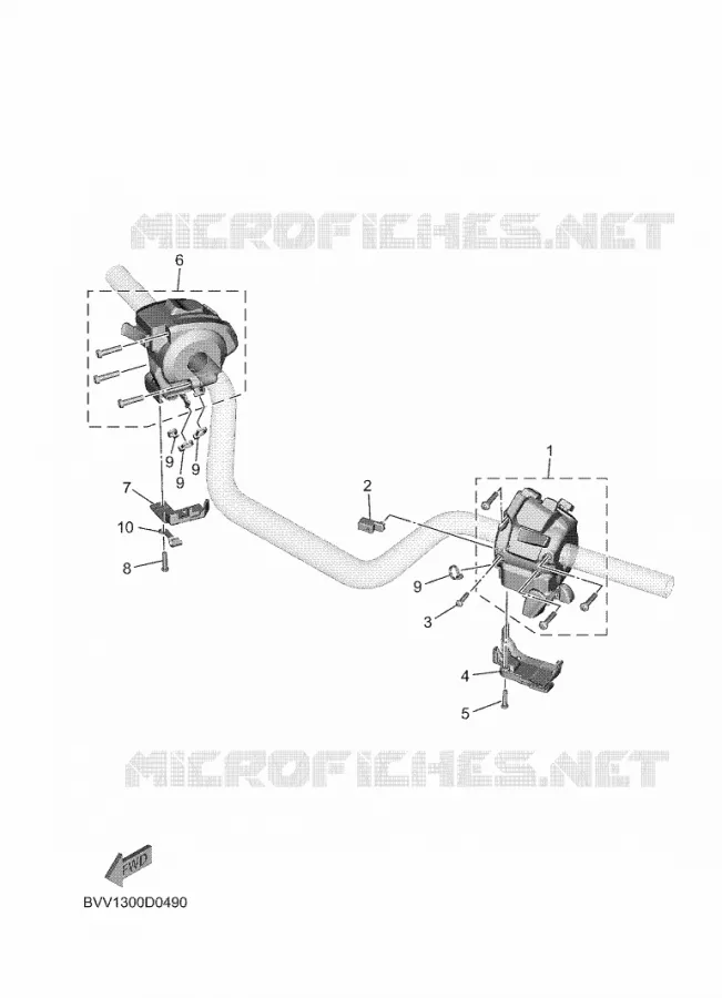 HANDLE SWITCH / LEVER Yamaha MOTO 900 2025 TRACER  MTT890D-SK