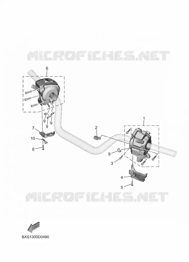 HANDLE SWITCH / LEVER Yamaha MOTO 900 2025 TRACER  MTT890D-S