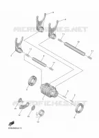 GEAR SHIFT SELECTOR DRUM / FORKS for Yamaha YZF 2025