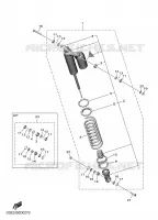 REAR SHOCK ABSORBER for Yamaha YZF 2025