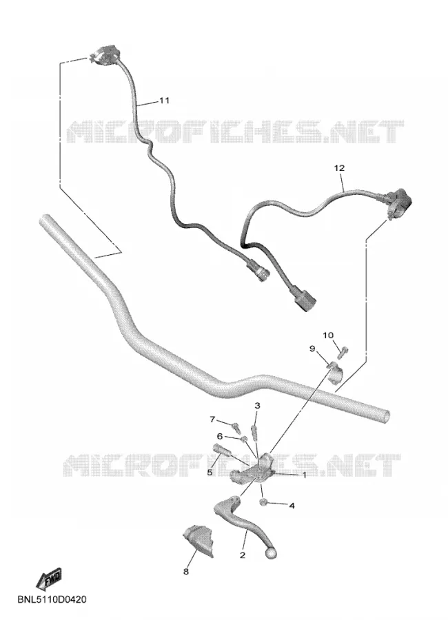 SWITCH / LEVER Yamaha MOTO 250 2025 YZF  YZ250F