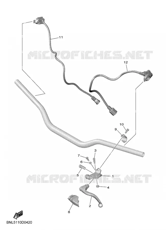 HANDLE SWITCH / LEVER Yamaha MOTO 450 2025 YZF  YZ450F