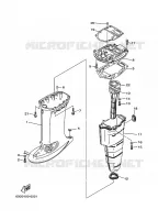 UPPER CASING for Yamaha 40 2007