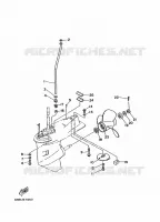 LOWER CASING & DRIVE for Yamaha 40 1997
