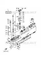 LOWER CASING & DRIVE for Yamaha 40 1997