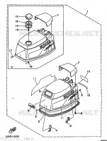 TOP COWLING for Yamaha 40 1997