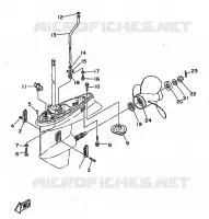 LOWER CASING & DRIVE for Yamaha 55 1997