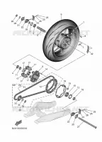 REAR WHEEL for Yamaha MT 2025