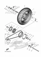 REAR WHEEL for Yamaha MT 2025