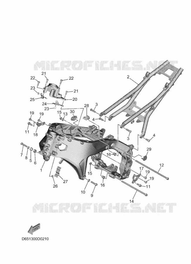 FRAME Yamaha MOTO 900 2025 XSR  MTM890