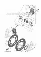 FRONT BRAKE CALIPER for Yamaha MT 2025