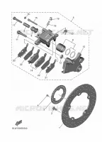 REAR BRAKE CALIPER for Yamaha MT 2025