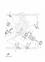 GEAR SHIFT SELECTOR DRUM / FORKS for Yamaha YZ 2025