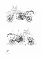 STICKER for Yamaha TENERE 2025