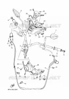 Handlebar & cables for Yamaha NMAX 2025 - Yamaha