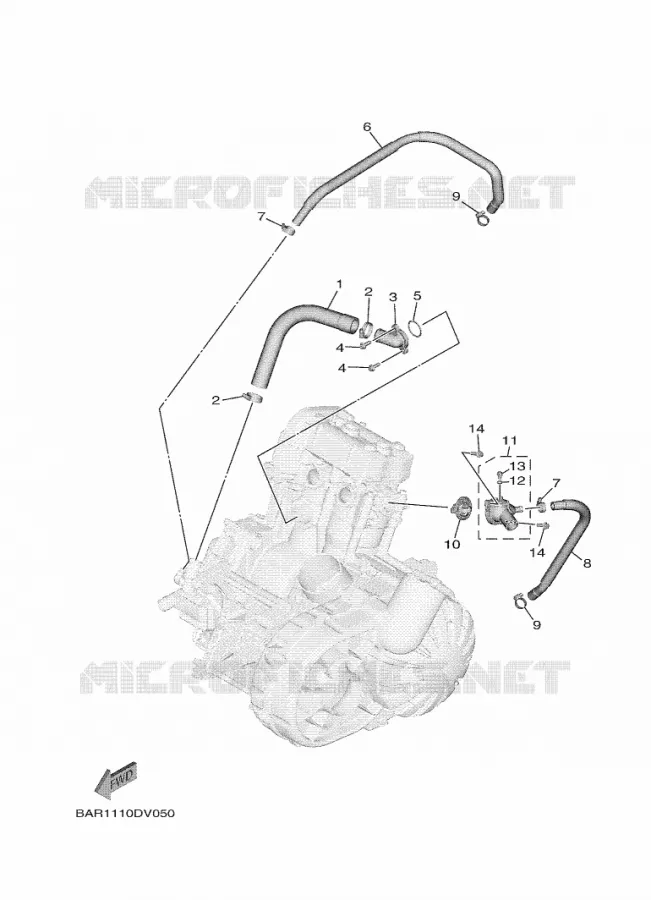 WATER PUMP Yamaha SIDE BY SIDE 850 2025 WOLVERINE  YXF850ES / YX85FSS