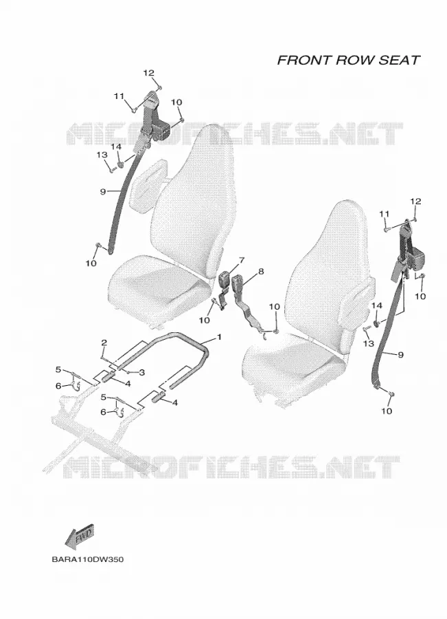 SEAT 2 Yamaha SIDE BY SIDE 850 2025 WOLVERINE  YXF850ES / YX85FSS