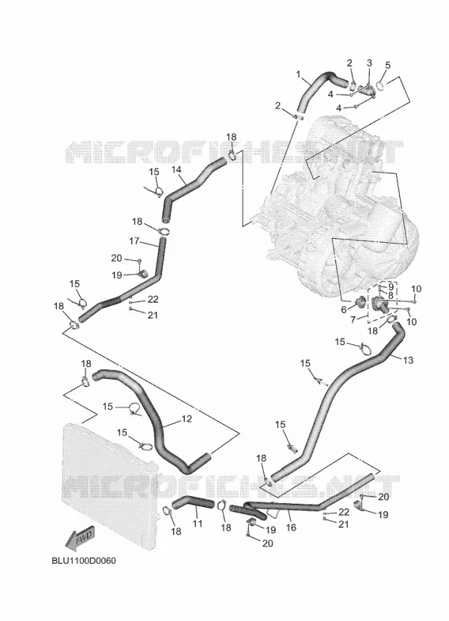 WATER PUMP Yamaha SIDE BY SIDE 1000 2025 WOLVERINE  YXE1000EWS / YX10ERSS