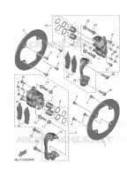 REAR BRAKE CALIPER for Yamaha WOLVERINE 2025