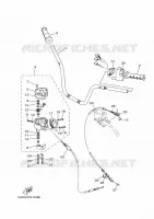 HANDLEBAR & CABLES for Yamaha GRIZZLY 2025