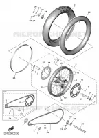 REAR WHEEL for Yamaha YZF 2025
