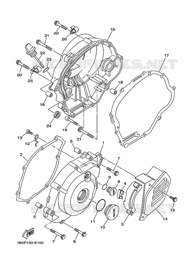 COVER - ENGINE 1 Yamaha MOTO 125 2025 TTR  TT-R125LWE