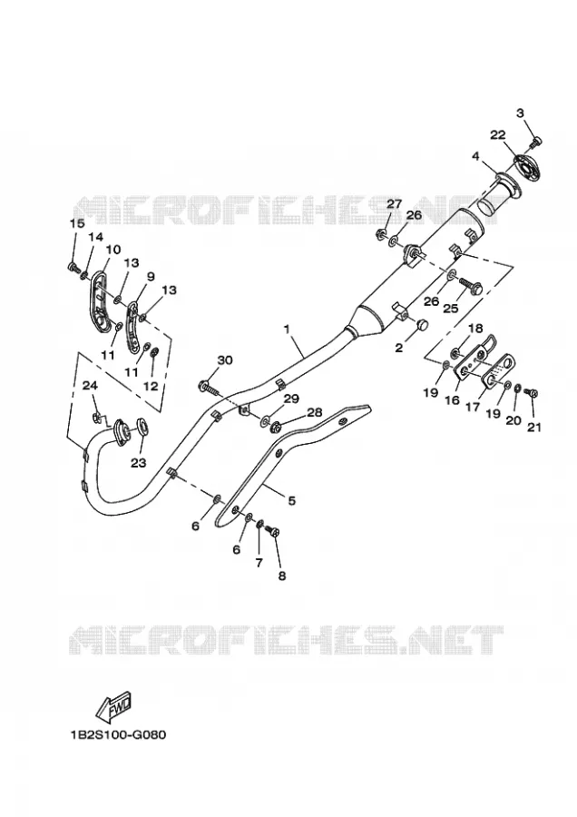 EXHAUST Yamaha MOTO 125 2025 TTR  TT-R125LWE