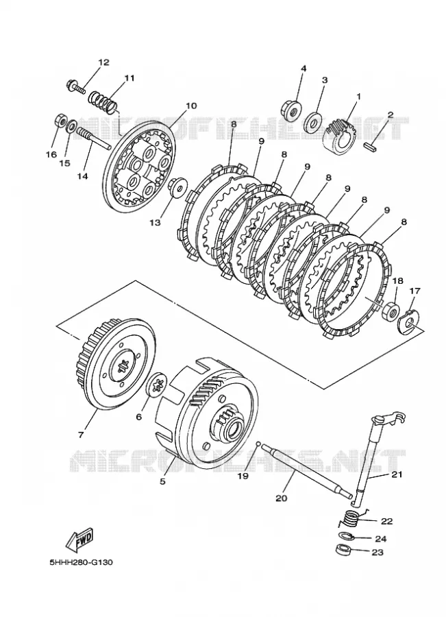 STARTER CLUTCH Yamaha MOTO 125 2025 TTR  TT-R125LWE
