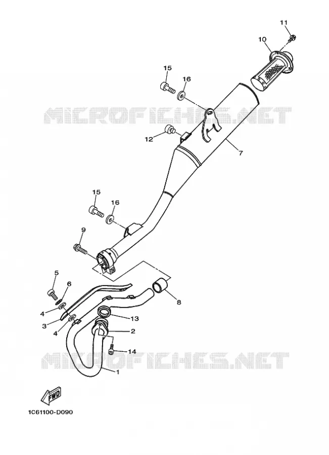 EXHAUST Yamaha MOTO 230 2025 TTR  TT-R230