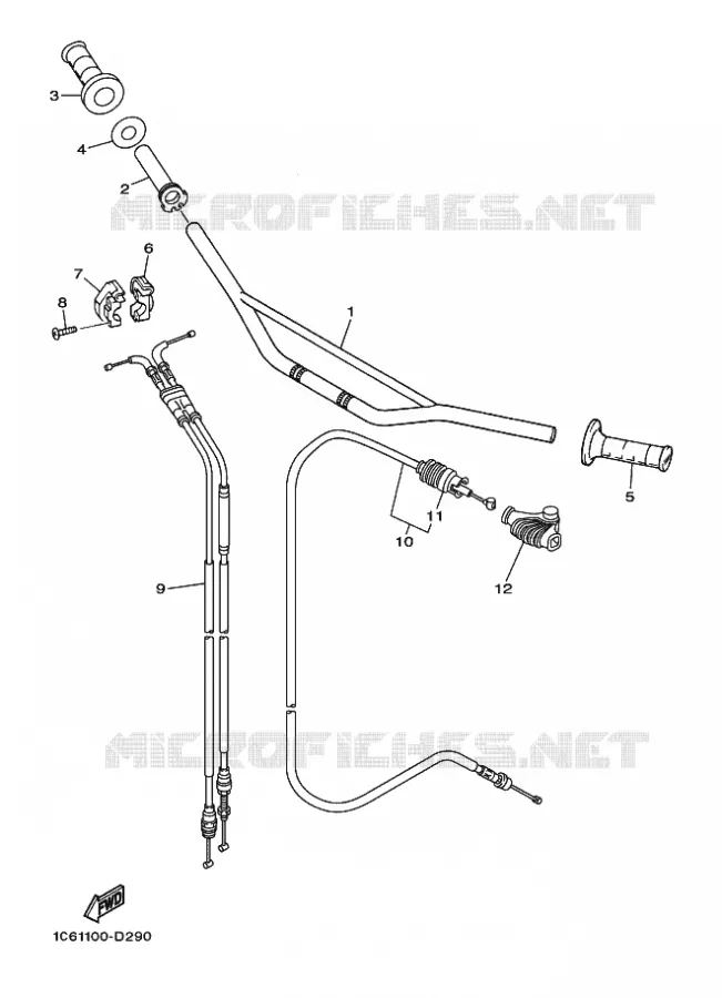 HANDLEBAR & CABLES Yamaha MOTO 230 2025 TTR  TT-R230