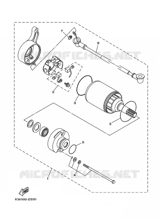 STARTER MOTOR Yamaha MOTO 230 2025 TTR  TT-R230