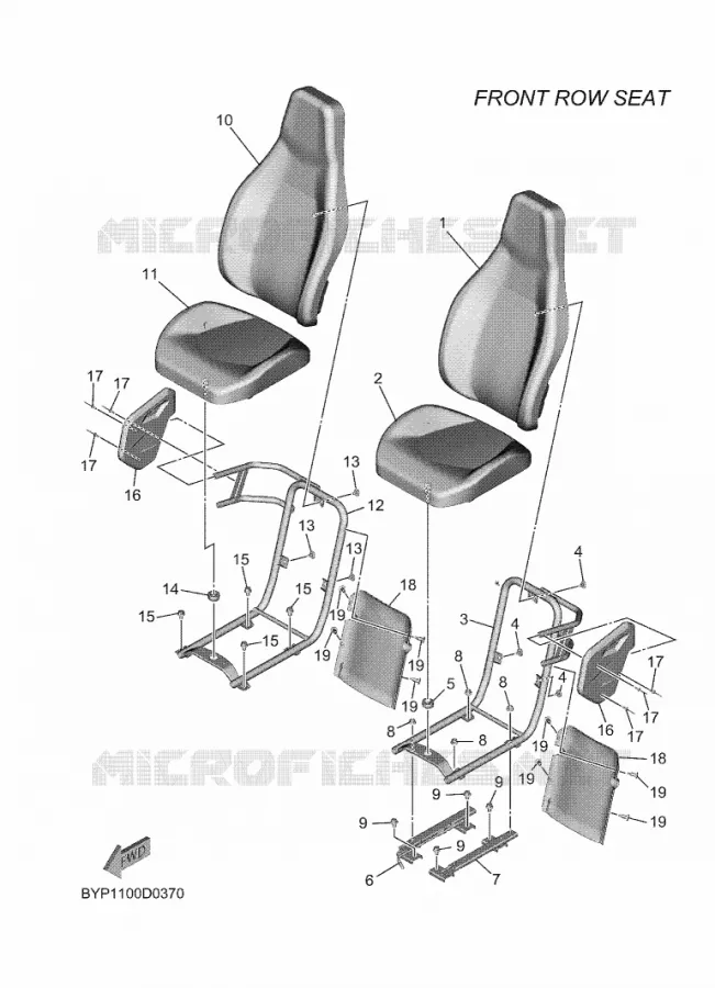 SEAT Yamaha SIDE BY SIDE 1000 2025 WOLVERINE  YXF1000ELS