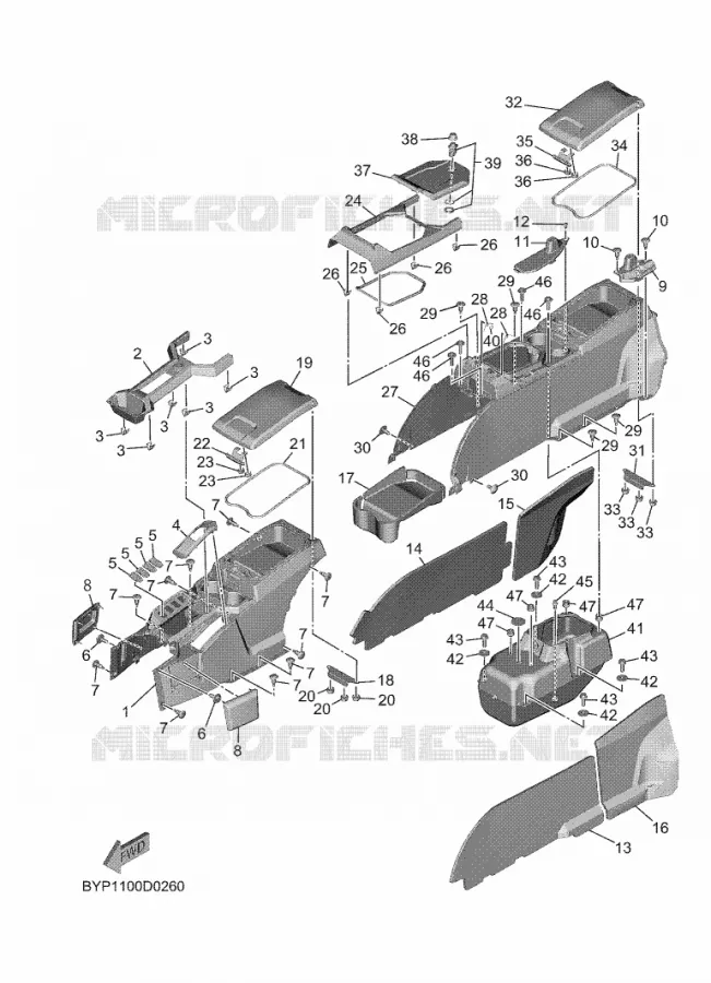 SIDE COVER 3 Yamaha SIDE BY SIDE 1000 2025 WOLVERINE  YXF1000ELS