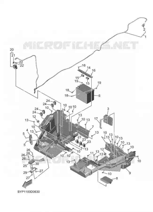 ELECTRICAL 2 Yamaha SIDE BY SIDE 1000 2025 WOLVERINE  YXF1000ELS