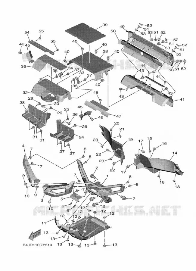 BUMPER Yamaha SIDE BY SIDE 1000 2025 WOLVERINE  YXF1000EWS