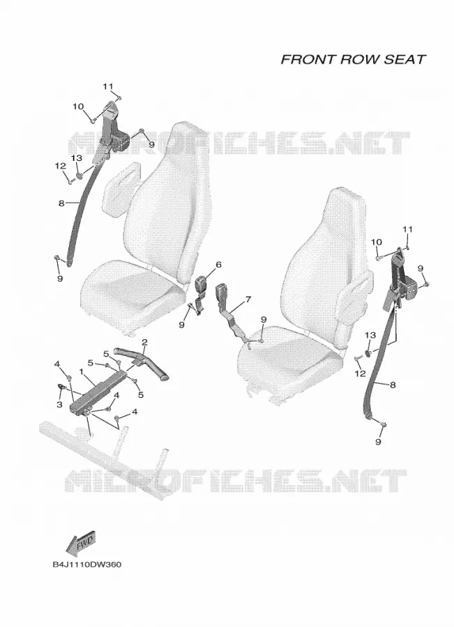 SEAT 2 Yamaha SIDE BY SIDE 1000 2025 WOLVERINE  YXF1000EW