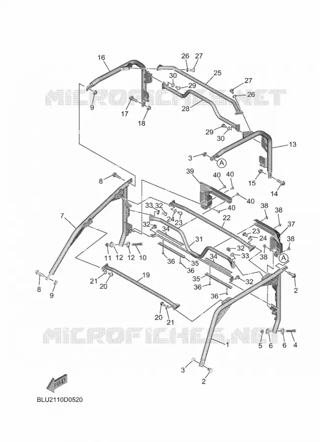 BUMPER 2 Yamaha SIDE BY SIDE 1000 2025 WOLVERINE  YXF1000EW