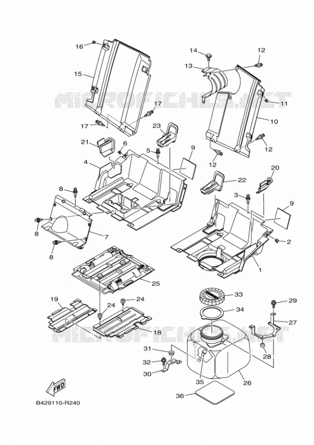 SIDE COVER 2 Yamaha SIDE BY SIDE 700 2025 VIKING  YXM700ES