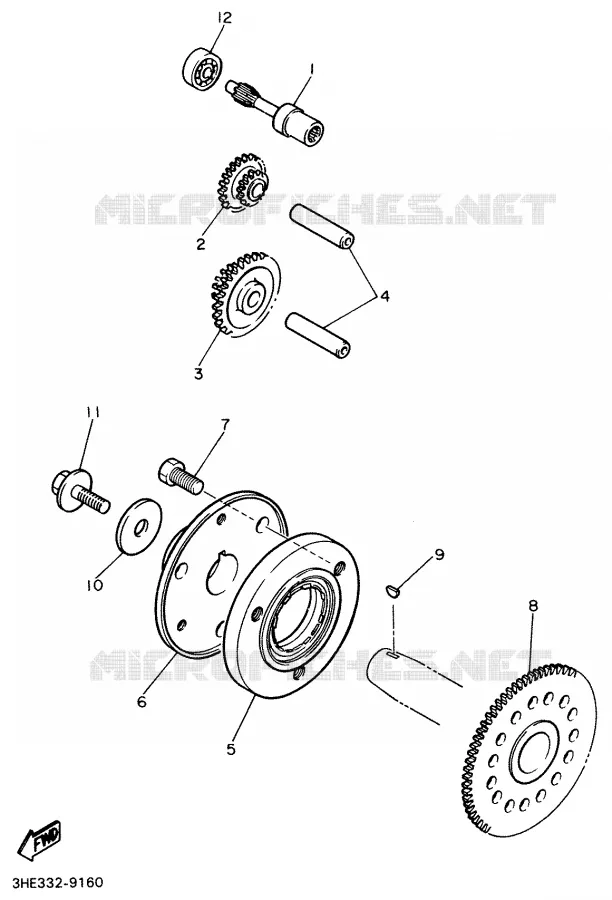 STARTER CLUTCH Yamaha MOTO 600 2001 FAZER  FZS600