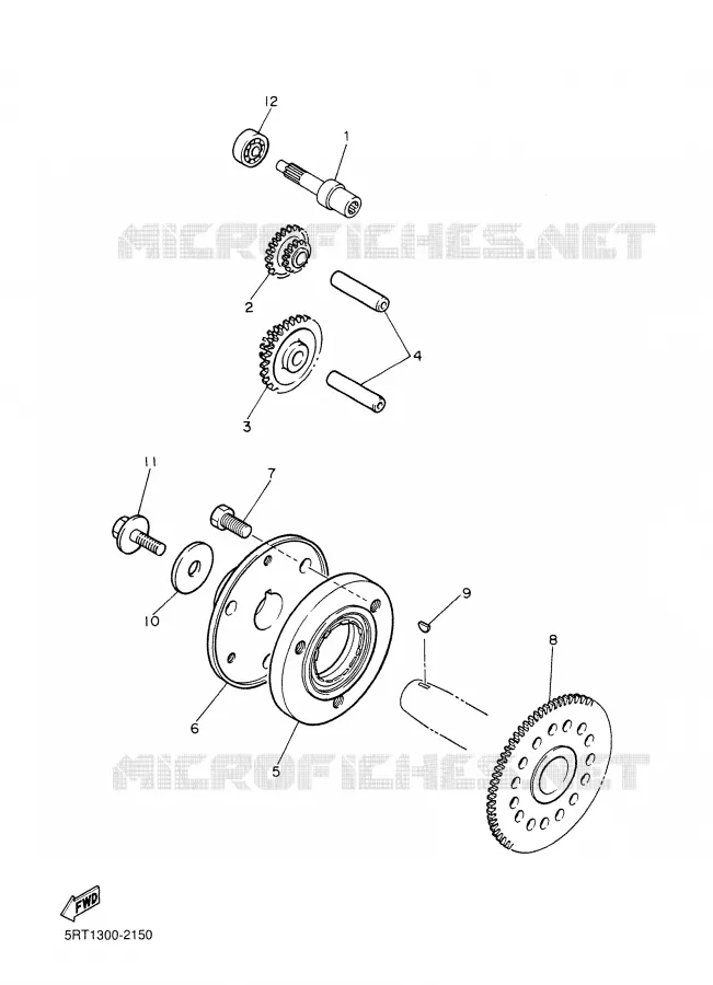 STARTER CLUTCH Yamaha MOTO 600 2002 FAZER  FZS600