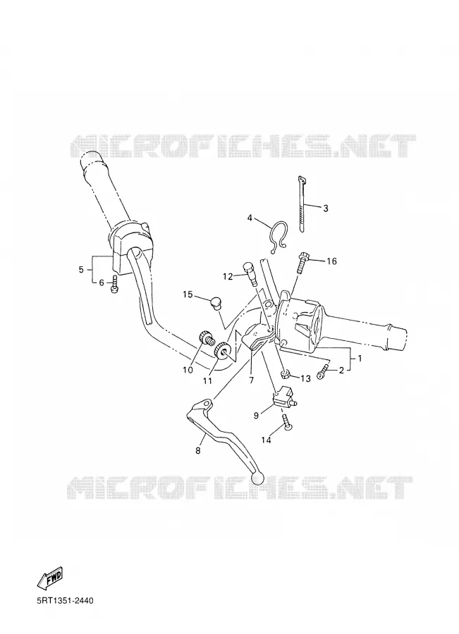 SWITCH / LEVER Yamaha MOTO 600 2002 FAZER  FZS600