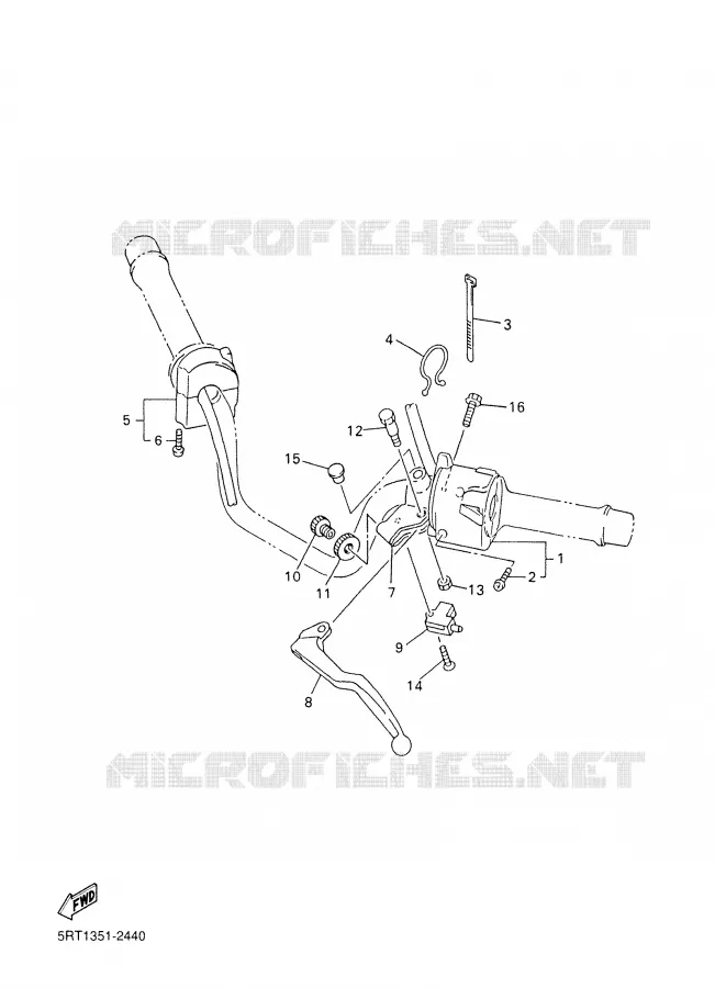 SWITCH / LEVER Yamaha MOTO 600 2002 FAZER  FZS600