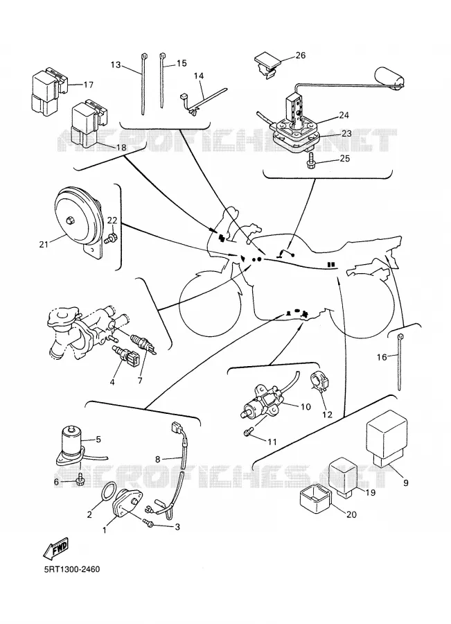 ELECTRICAL 2 Yamaha MOTO 600 2003 FAZER  FZS600