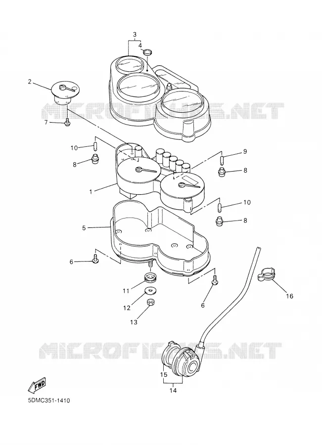 SPEEDOMETER Yamaha MOTO 600 2003 FAZER  FZS600