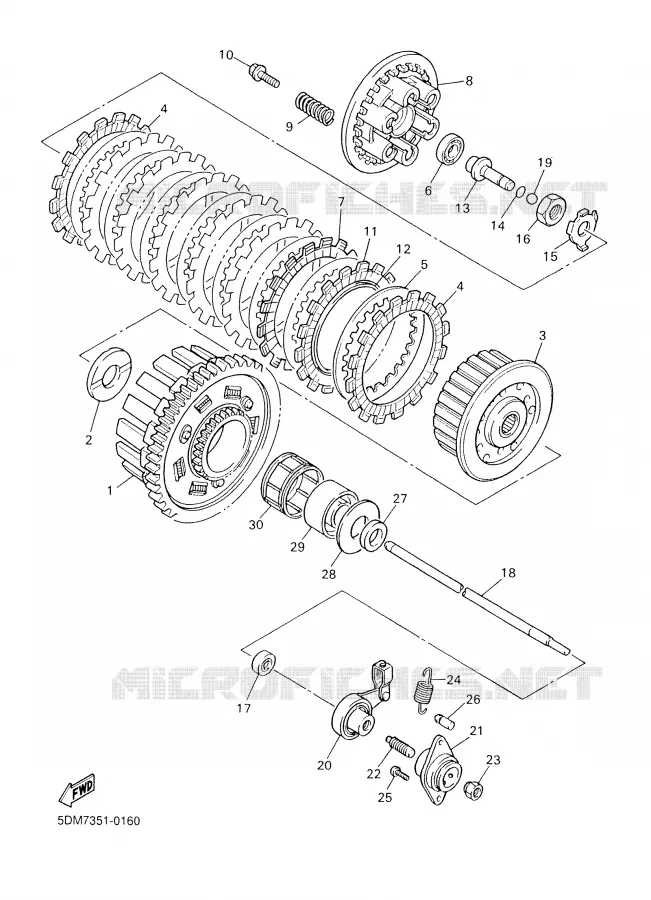 STARTER CLUTCH Yamaha MOTO 600 2003 FAZER  FZS600