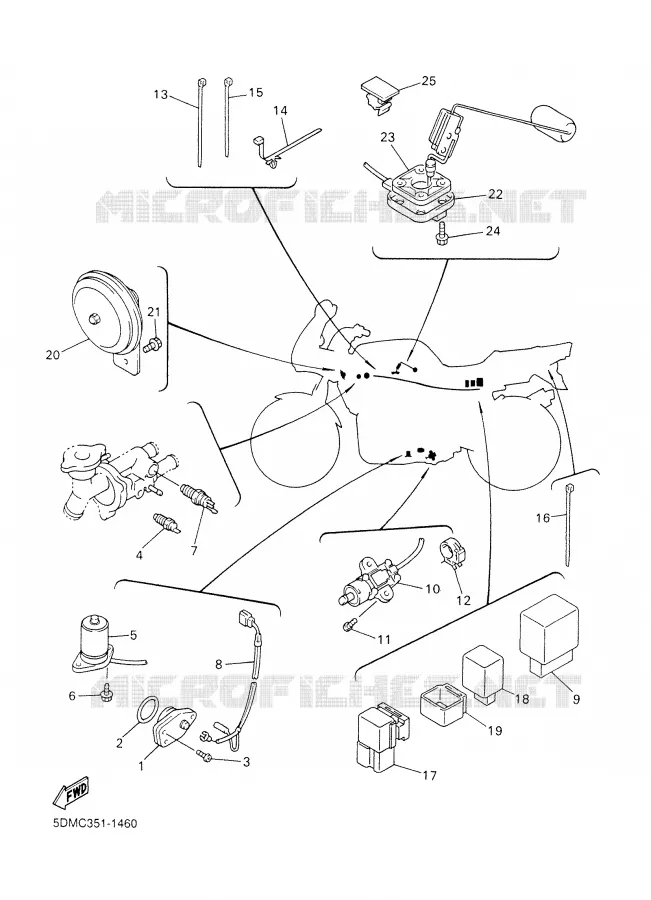 ELECTRICAL 2 Yamaha MOTO 600 2001 FAZER  FZS600N