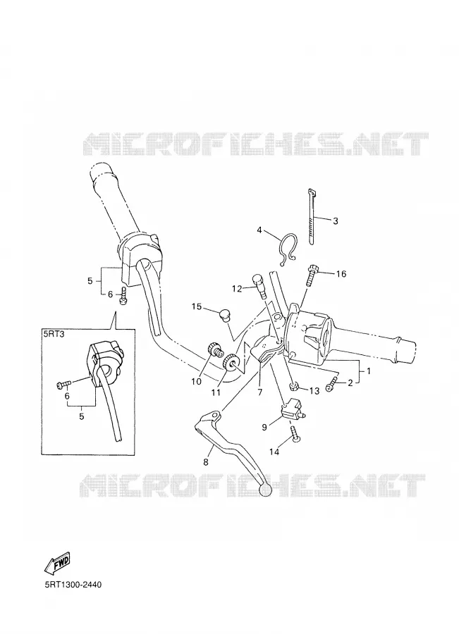 SWITCH / LEVER Yamaha MOTO 600 2002 FAZER  FZS600P
