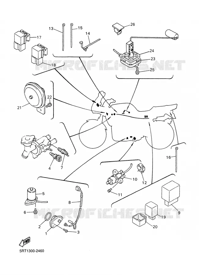 ELECTRICAL 2 Yamaha MOTO 600 2002 FAZER  FZS600P
